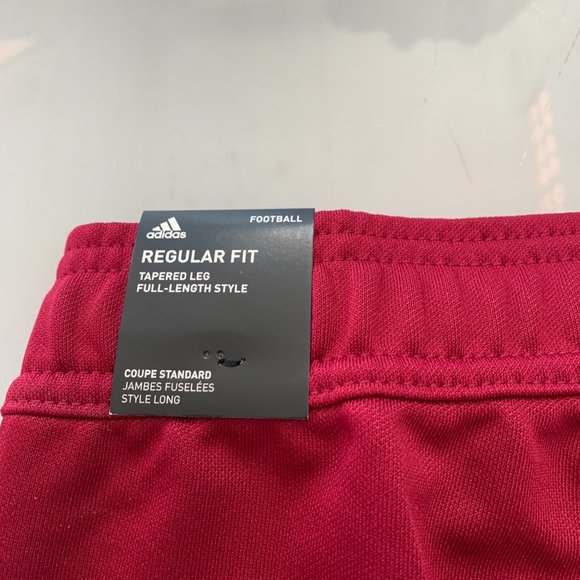 Adidas Men's Soccer Burgundy Tiro Track Pants Regular Tapered Leg Size L - Picture 16 of 16